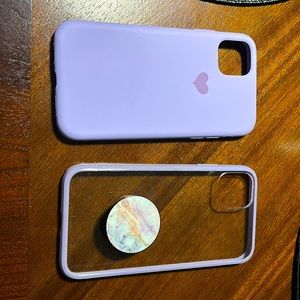 iPhone 11 Purple/Clear Cases